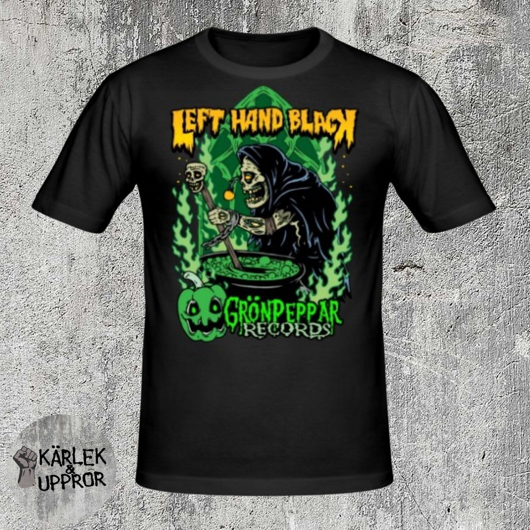 Left Hand Black / Grönpappar - T-shirt