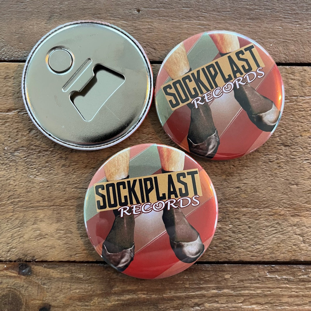 Sockiplast Records Kapsylöppnare / Kylskåpsmagnet 58mm
