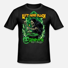 Cargar imagen en el visor de la galería, Left Hand Black / Grönpappar - T-shirt
